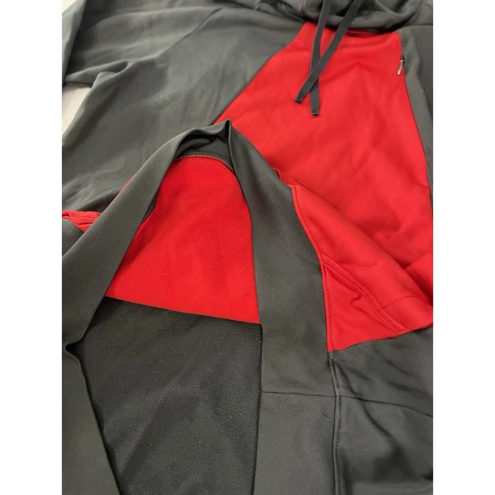 Men's Nike Dri Fit Pullover Gray Red Lions‎ Size M Athletic Sporty Fleece Lined